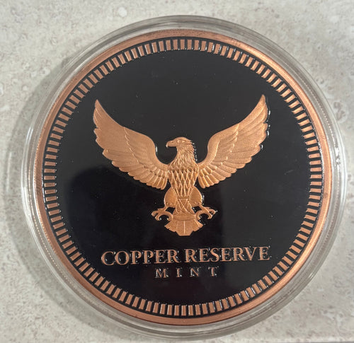 COPPER RESERVE MINT - Signature Eagle Series - Five (5) Ounce .999 Fine Copper Round