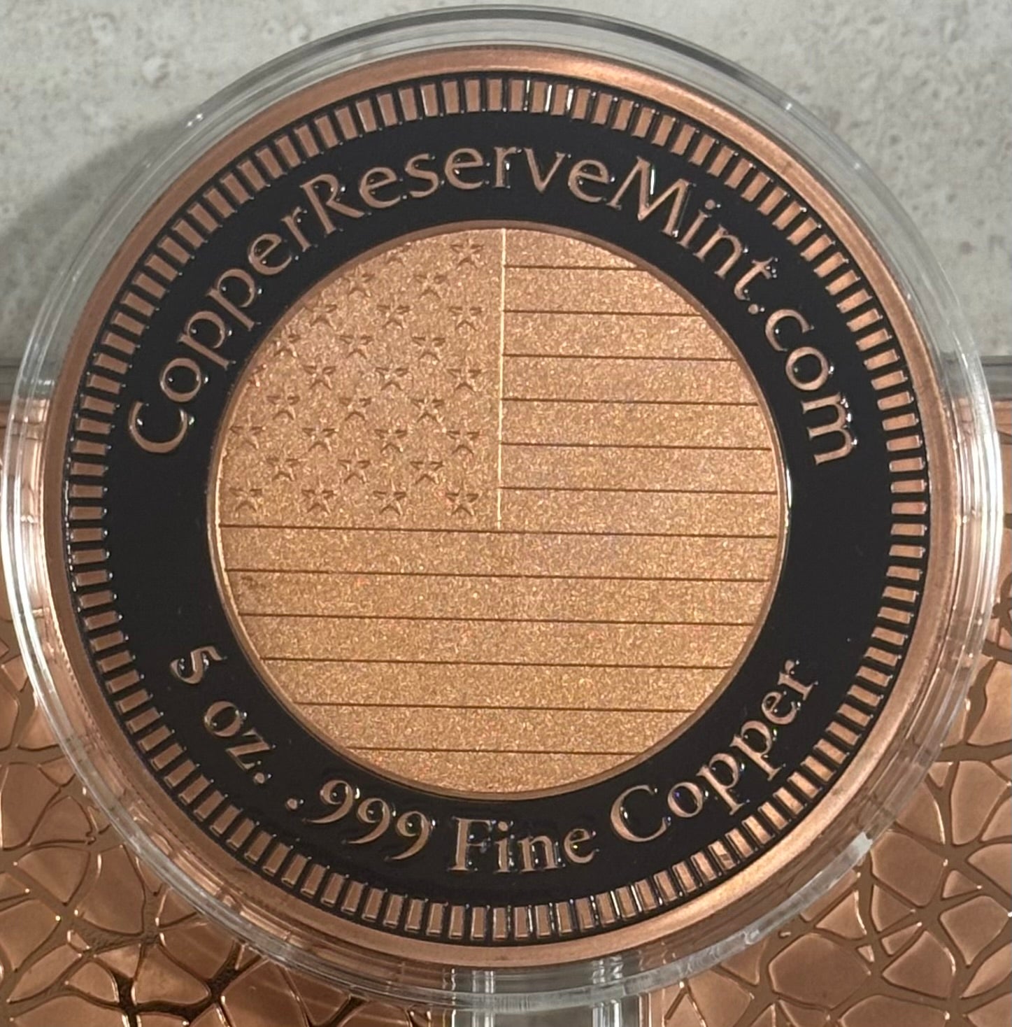 COPPER RESERVE MINT - Signature Eagle Series - Five (5) Ounce .999 Fine Copper Round