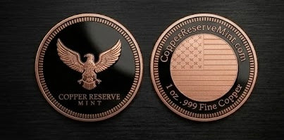 50 Pack of One (1) Ounce Plus Copper Round / Coin- COPPER RESERVE MINT (Copy 2)