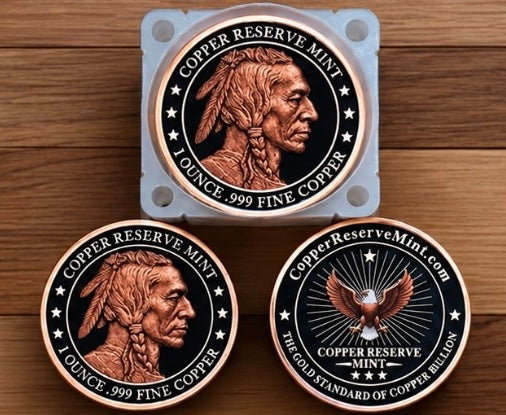 Indian Head– 1 oz .999 Fine Copper Rounds | Tube of 20
