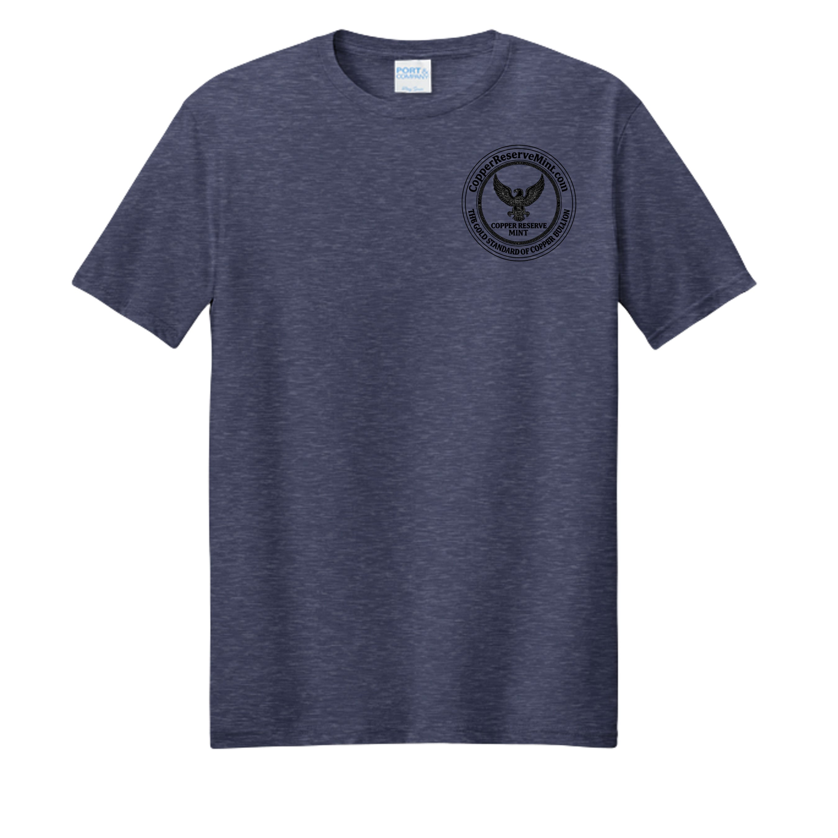 Team Navy Heather - PC455 - FRONT
